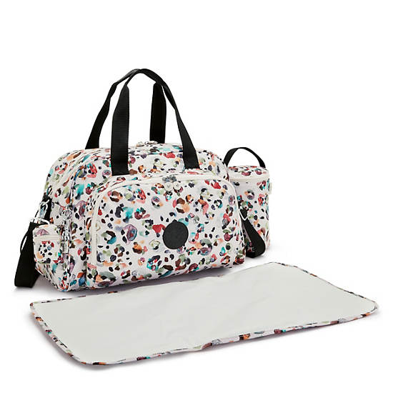 Sacs Kipling Camama Printed Diaper Bag Blanche | FR 1963AH